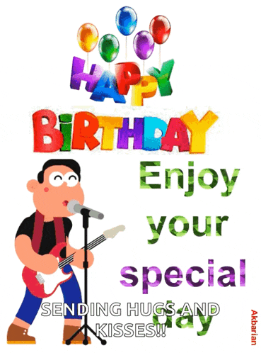 Animated Greeting Card Happy Birthday GIF