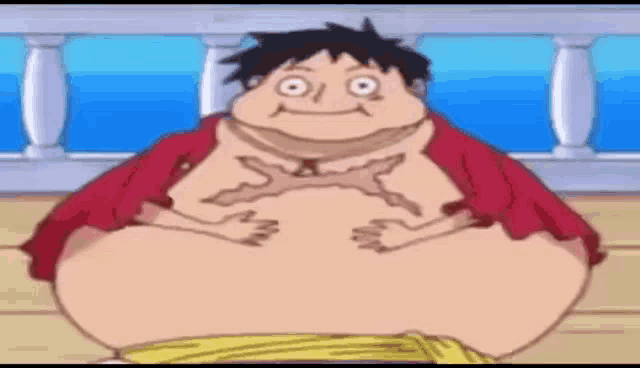 Fat Luffy GIF