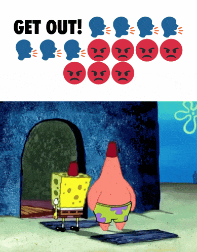 Get Out Angry GIF