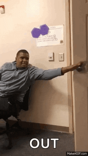 Get Out Leave GIF