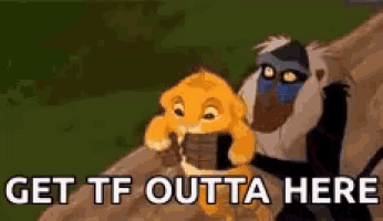 Get Out The Lion King GIF