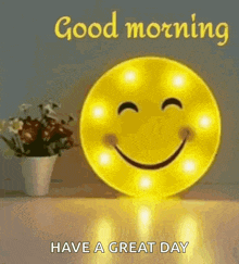 Good Morning Smiley Face GIF