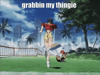 Grabbin My Thingie Cowboy Bebop GIF
