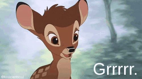 Grrr Bambi GIF
