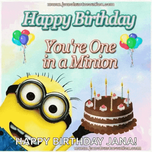 Happy Birthday One In A Minion GIF