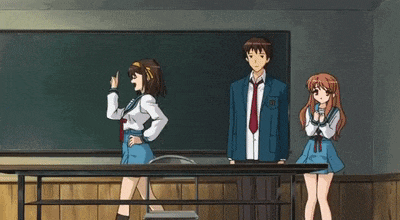 Haruhi Suzumiya Melancholy Of Haruhi Suzumiya GIF