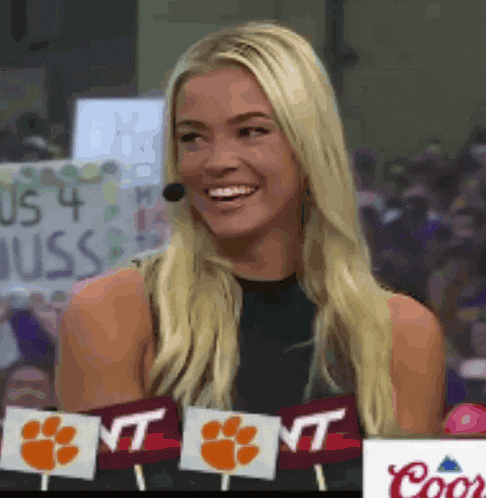 Livvy Dunne College Gameday GIF
