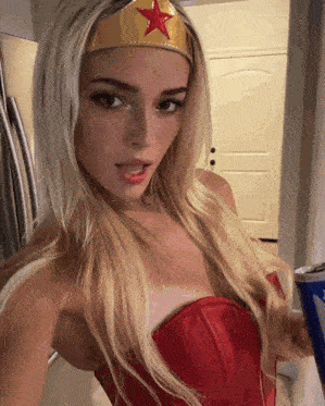 Livvy Dunne Wonder Woman GIF