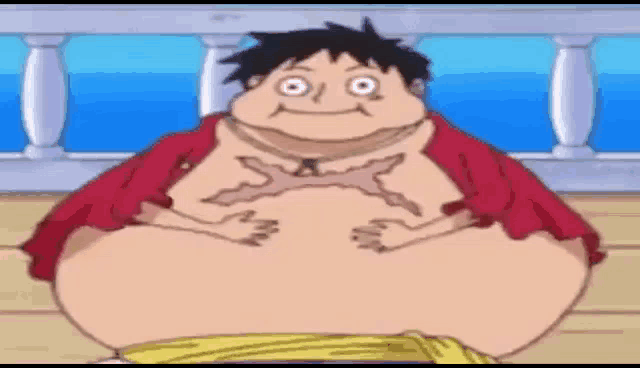 Luffy Gordo Luffy Gordinho GIF