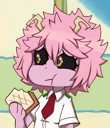 Mina Ashido Chew GIF