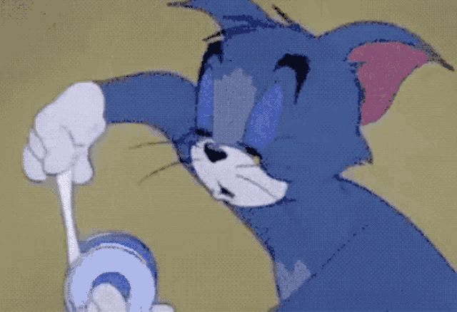 Open Eyes Tom GIF