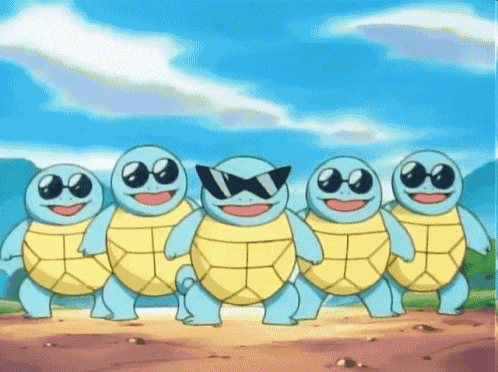 Pokemon Squirtle Squad GIF