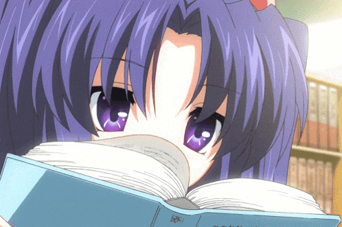 Reading Anime GIF