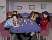 Ryoji Kaji Misato Katsuragi GIF