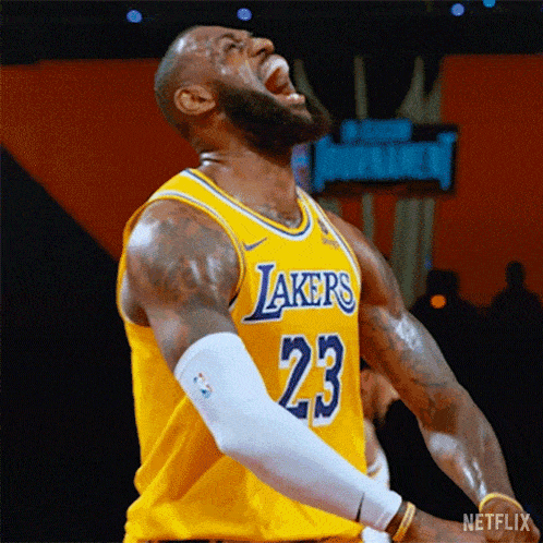 Screaming Lebron James GIF