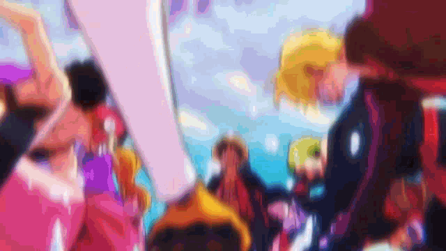 Straw Hats Toast GIF