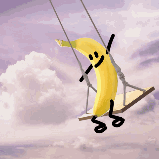 Swinging Banana GIF