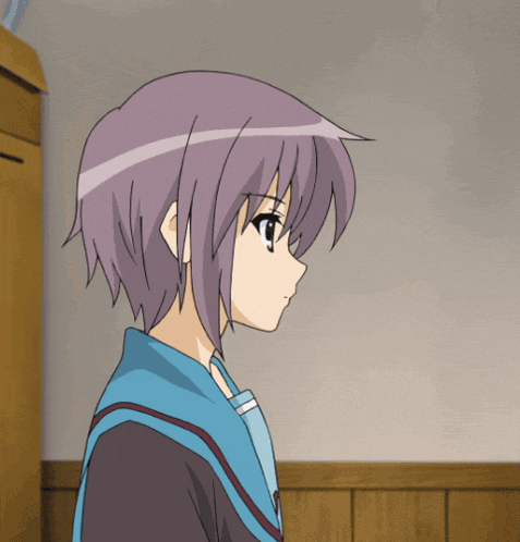 The Melancholy Of Haruhi Suzumiya Yuki Nagato GIF