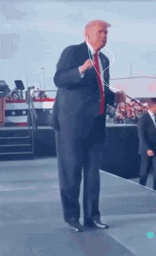 Trump Dancing Floss Dance GIF