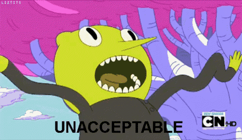 Unacceptable Adventure Time GIF