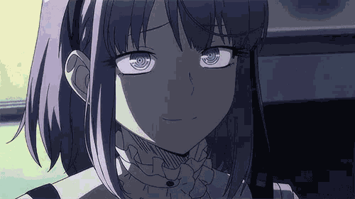 だがしかしの枝垂ほたるが苦笑いする GIF