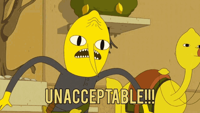 Adventure Time Unacceptable GIF