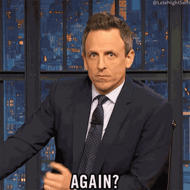 Again Seth Meyers GIF