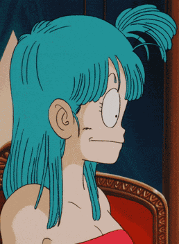Bulma Jaw Drop GIF