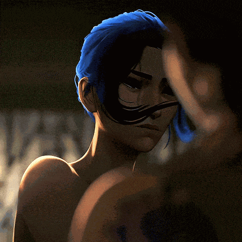 Caitvi Kissing Arcane Sesbian Lex Caitlyn Kiramman Ponytail Arcane GIF