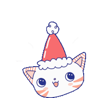Christmas Cat Sticker