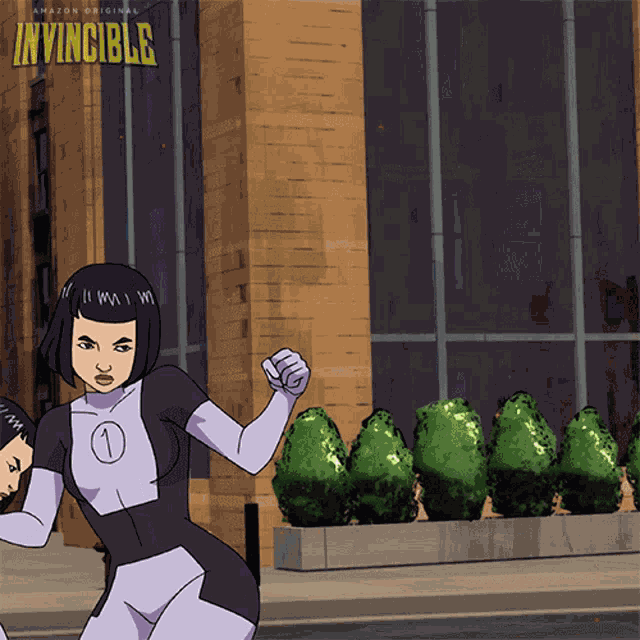 Fighting Bad Guys Kate Cha GIF