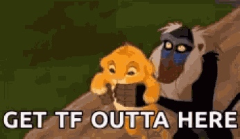 Get Out The Lion King GIF