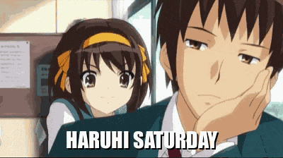 Haruhi Haruhi Suzumiya GIF