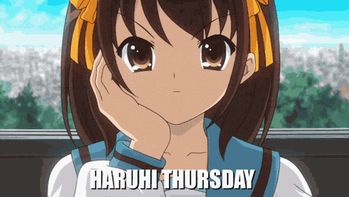 Haruhi Haruhi Suzumiya GIF