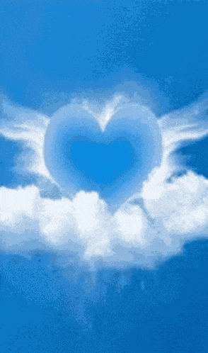 Heart In Heaven Heart Clouds GIF