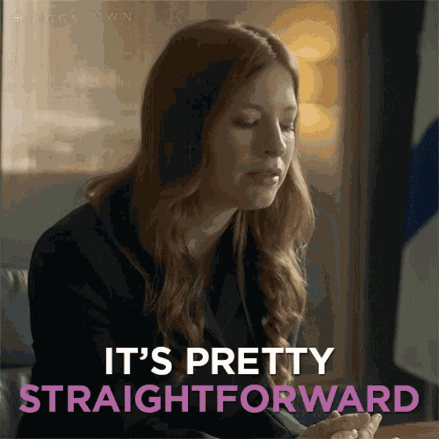 Its Pretty Straightforward Pam Maclean GIF