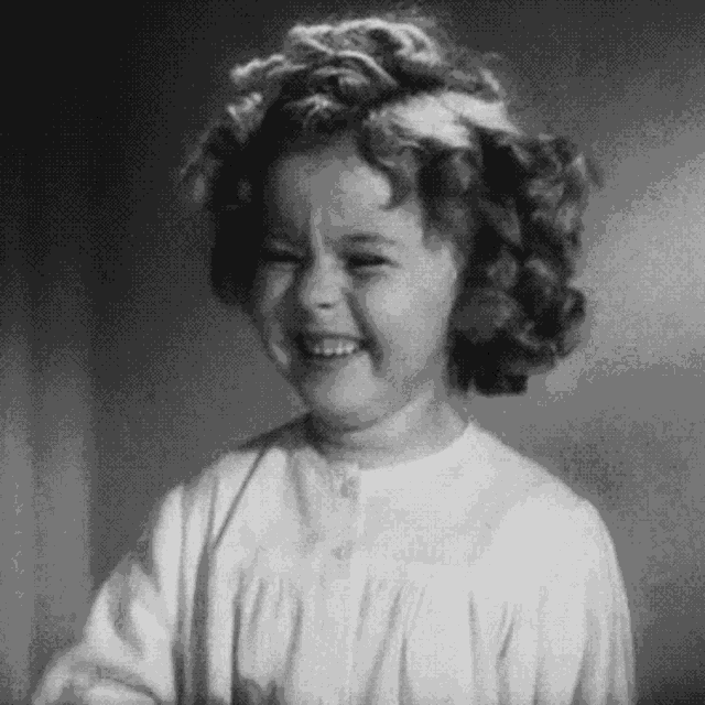 Laughing Shirley Temple GIF