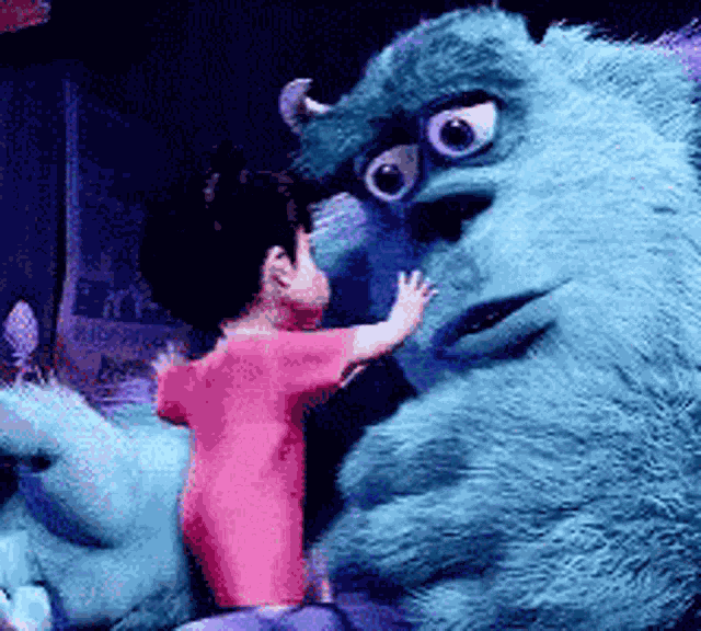 Monster Inc Hug GIF