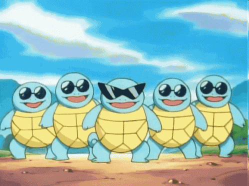 Pokemon Squirtle Squad GIF