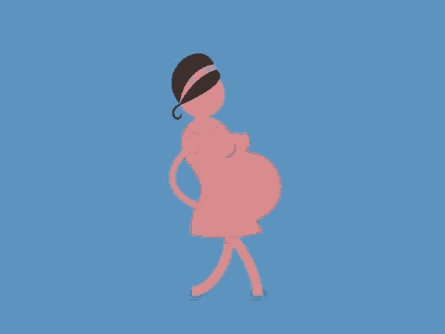 Pregnant Walking GIF