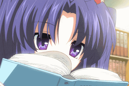 Reading Anime GIF