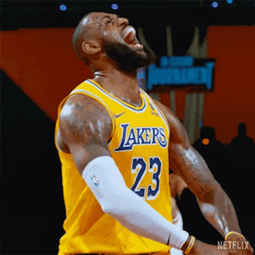 Screaming Lebron James GIF GIF