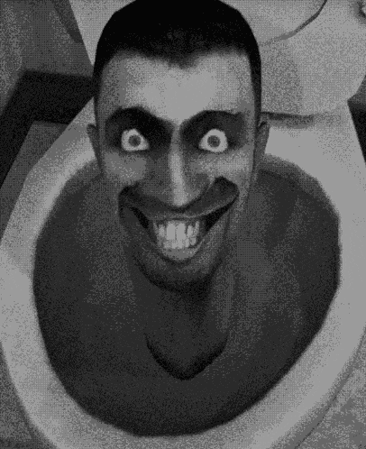 Skibidi Toilet Black GIF
