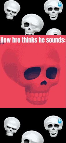 Skull Reacts Skull GIF