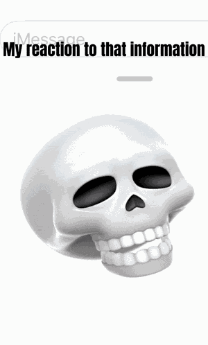 Skull Reacts Skull GIF