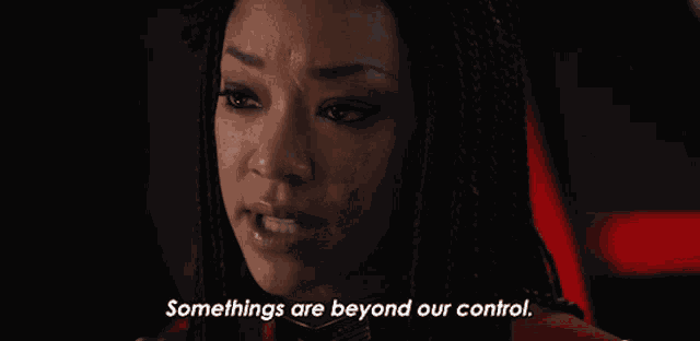 Somethings Are Beyond Our Control Michael Burnham GIF