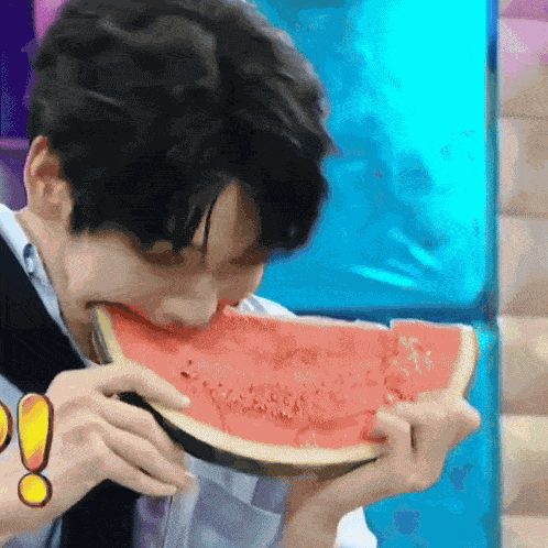 Soobin Eating Watermelon Artygcf GIF