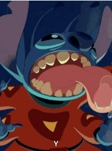 Stitch Licks GIF