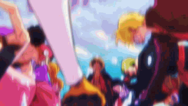 Straw Hats Toast GIF