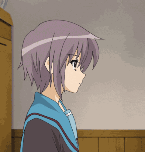 The Melancholy Of Haruhi Suzumiya Yuki Nagato GIF